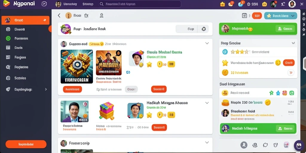 Pertarungan epik melawan monster yang kuat.